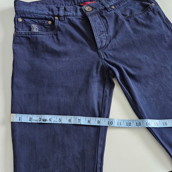 Brunello Cucinelli Men’s Slim Fit Five-Pocket Jeans – US 32 (IT 48), Dark Wash - Picture 4 of 15